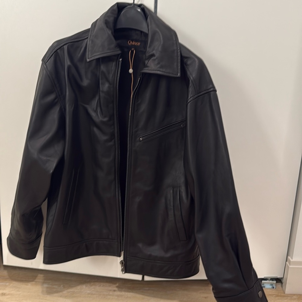 Quince Leather Bomber Jacket